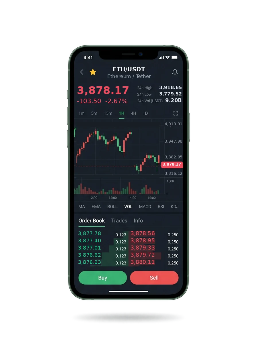 Mobile app screen showing the portfolio summary and a message from an account manager
